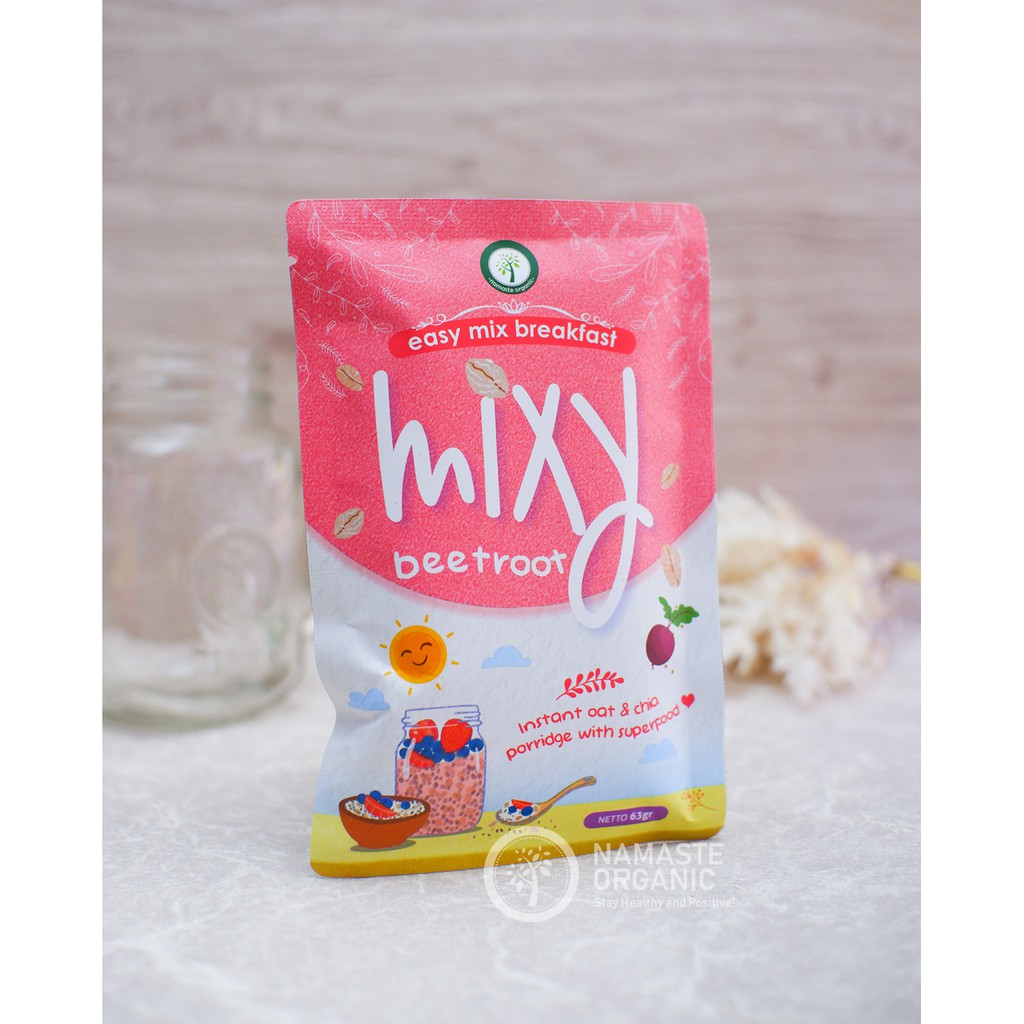 MIXY OAT CHIA PUDDING PREMIX - BEETROOT 63GR