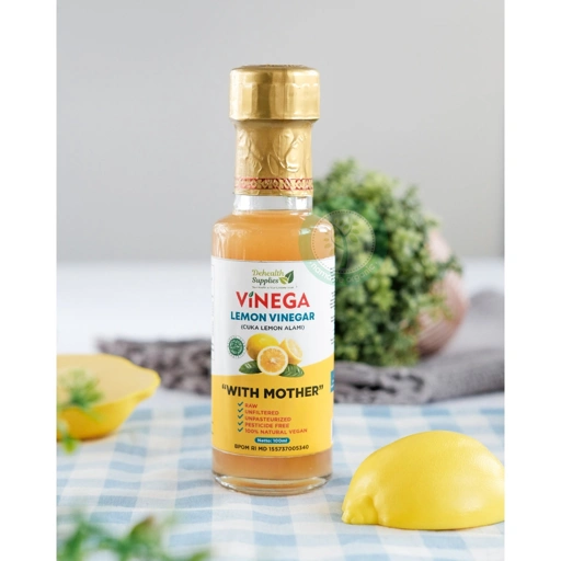 DEHEALTH SUPPLIES - LEMON VINEGAR 100ML BOTOL KACA