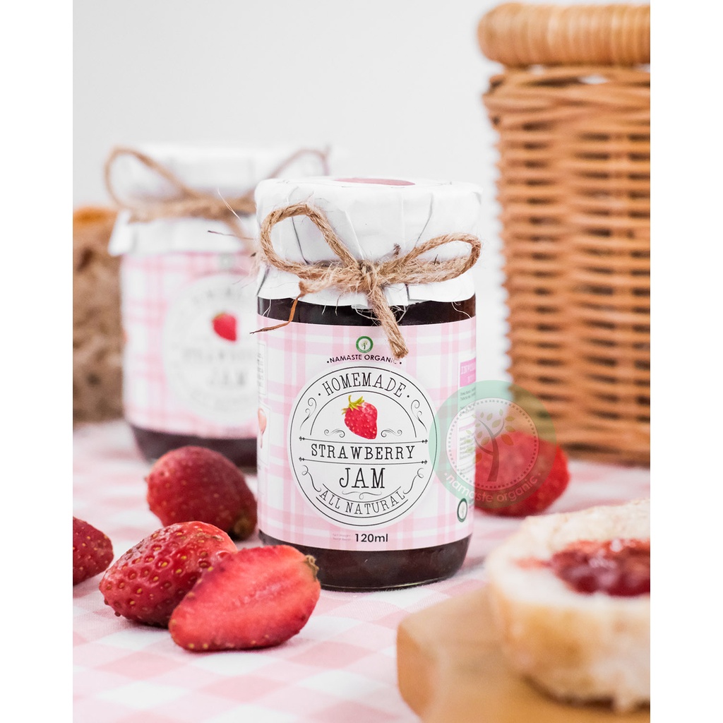 HOMEMADE STRAWBERRY JAM - MADE WITH REAL STRAWBERRY N RAW HONEY 120ML