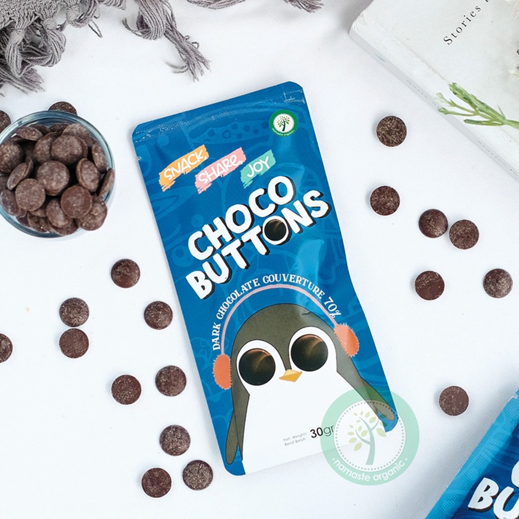 CHOCO BUTTONS - DARK CHOCOLATE COUVERTURE 70 PERSEN