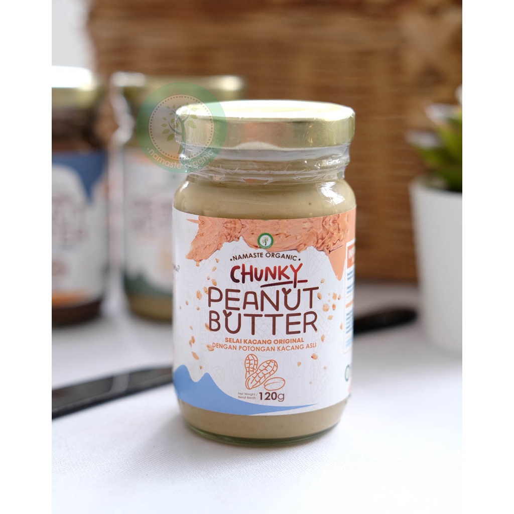 PEANUT BUTTER CHUNKY - SELAI KACANG DENGAN POTONGAN KACANG ASLI 120GR