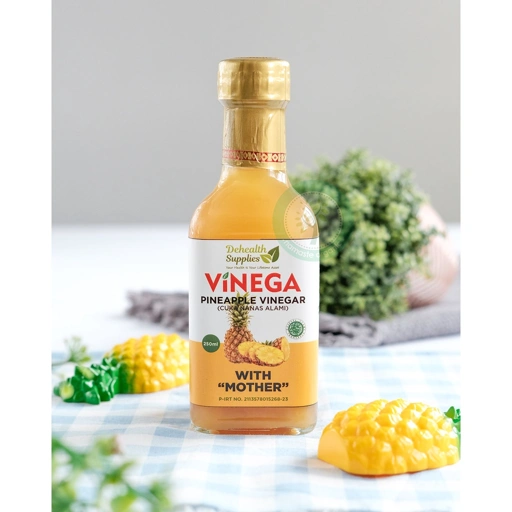 DEHEALTH SUPPLIES - PINEAPPLE VINEGAR 250ML BOTOL KACA