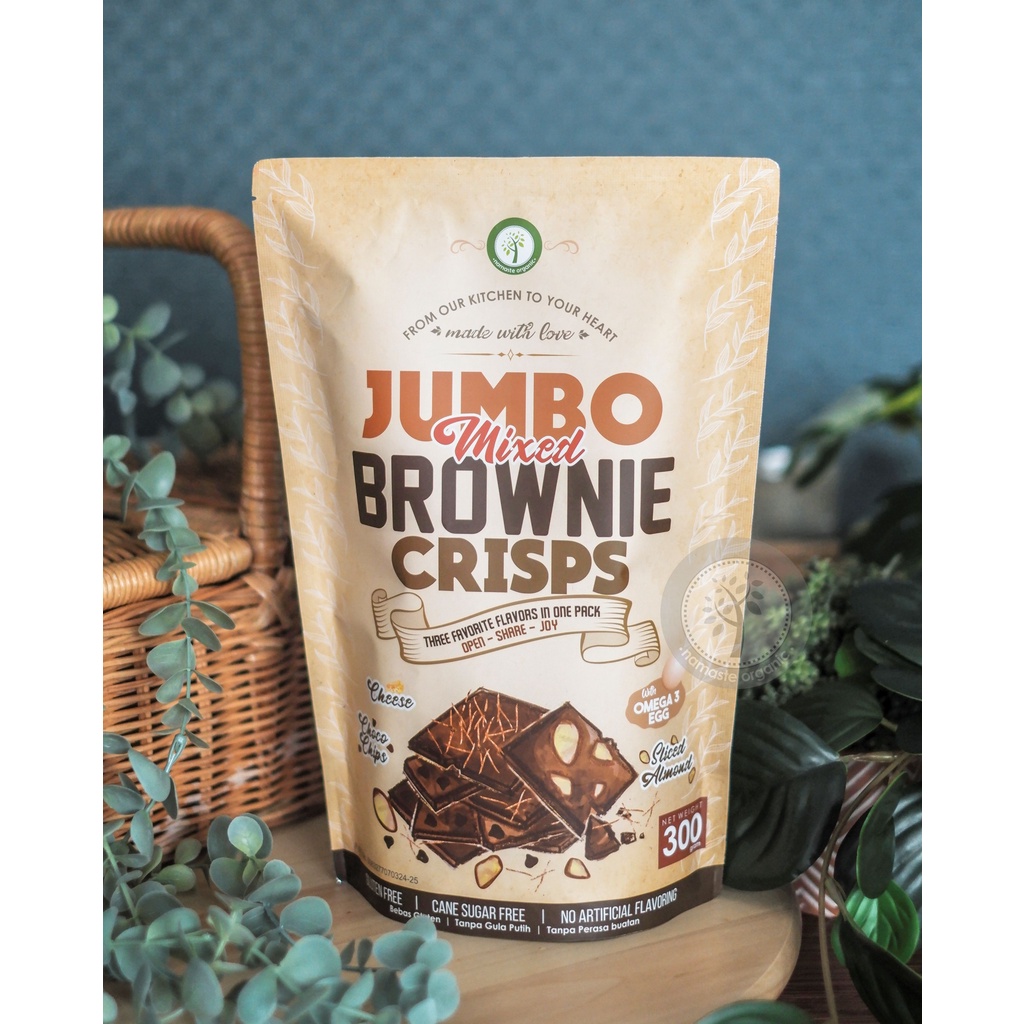 BROWNIE CRISPS GLUTEN FREE JUMBO - MIXED 300GR