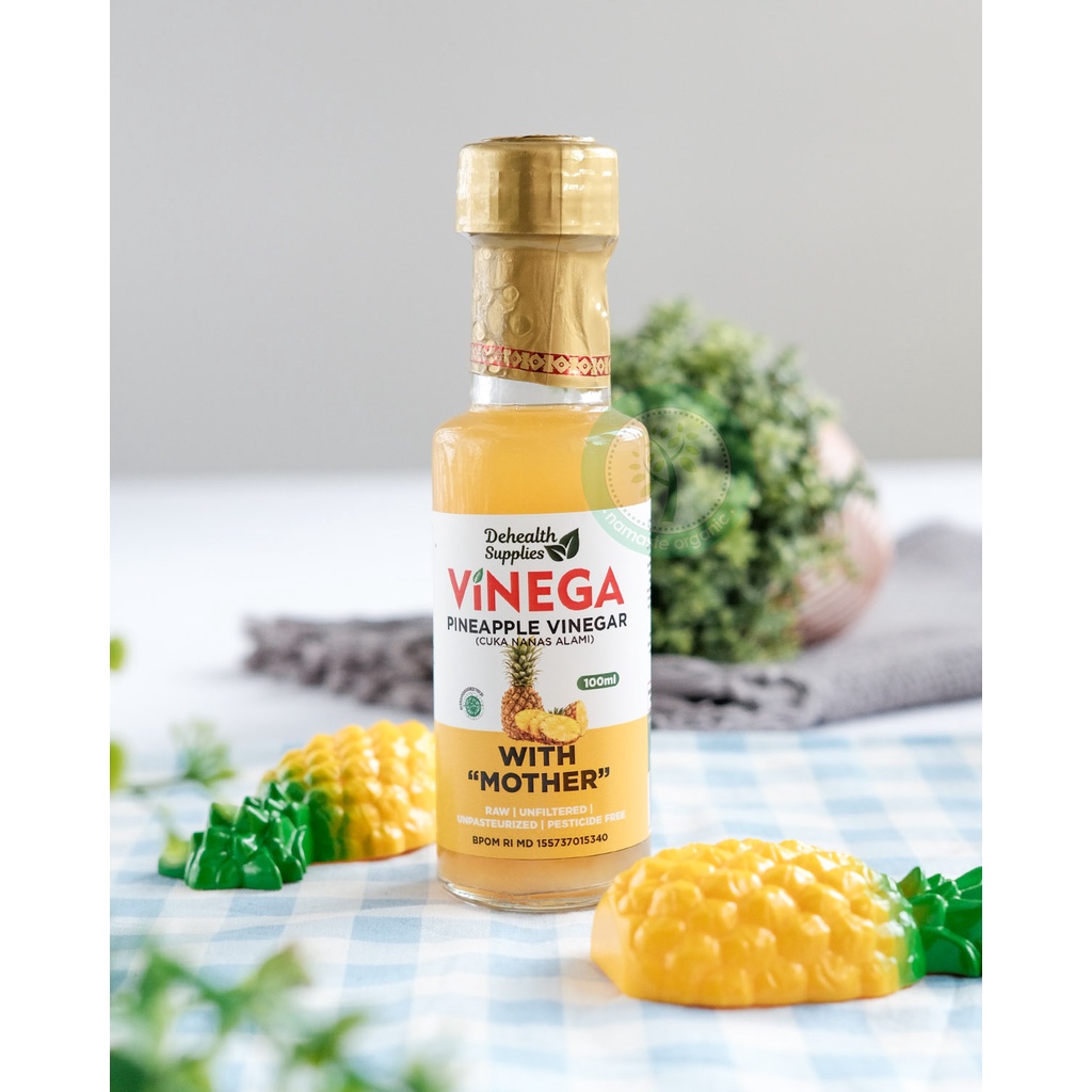 DEHEALTH SUPPLIES - PINEAPPLE VINEGAR 100ML BOTOL KACA