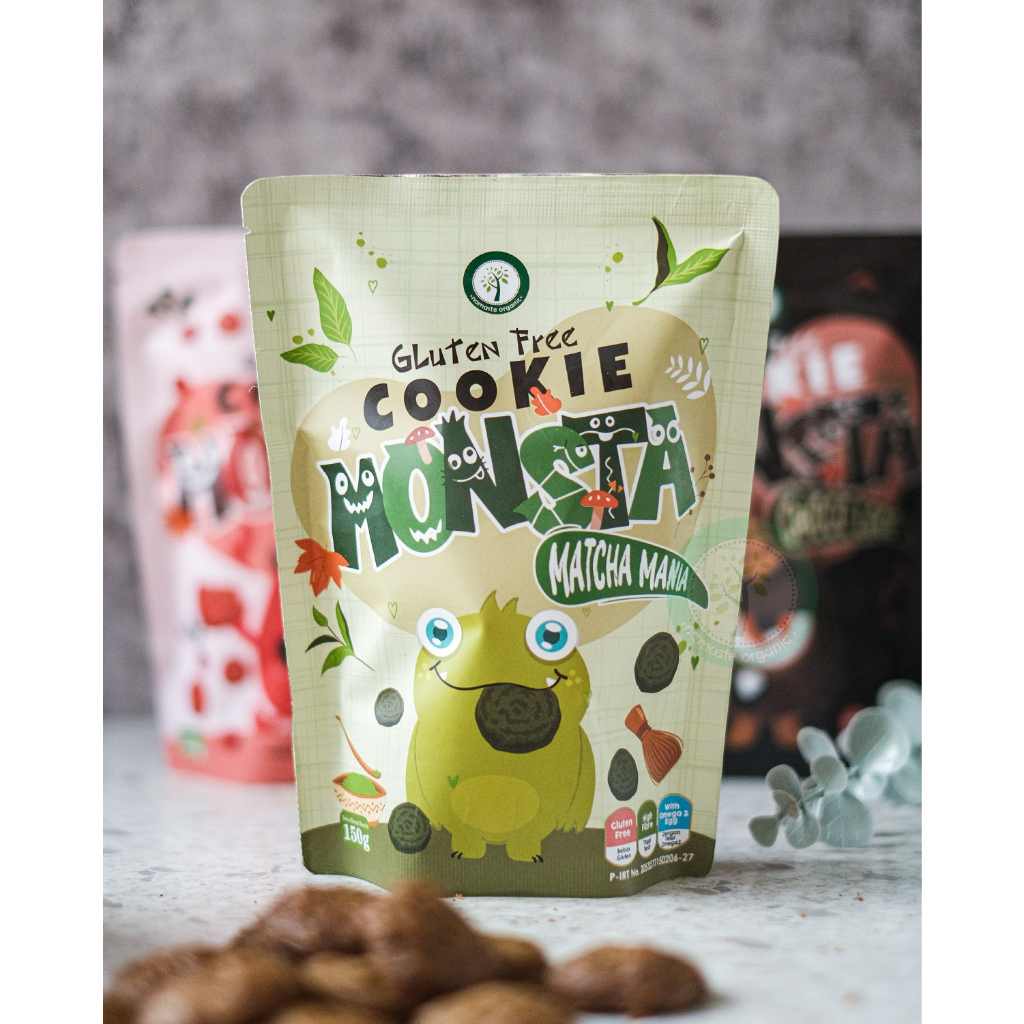 GLUTEN FREE COOKIE MONSTA - MATCHA MANIA 150GR