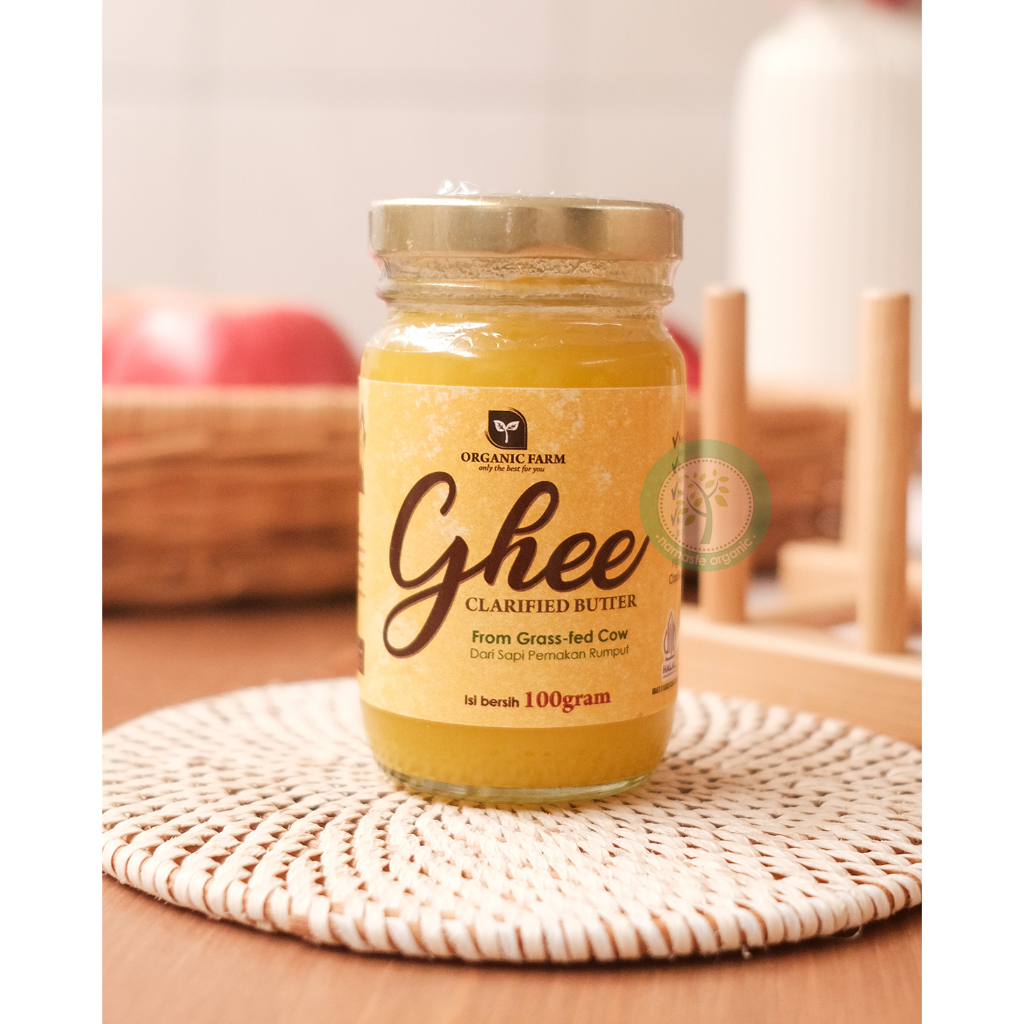 ORGANIC FARM GHEE - ORGANIC AND GRASS-FED CLARIFIED BUTTER 100GR