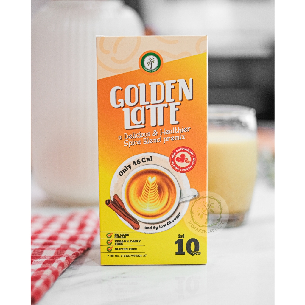 GOLDEN LATTE BOX - SPICE BLEND PREMIX ISI 10 SACHET