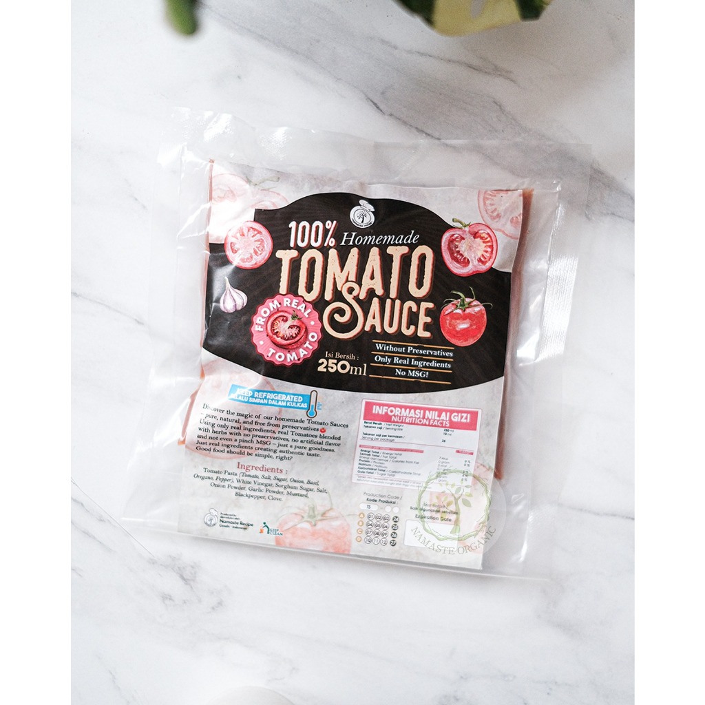 REFILL HOMEMADE TOMATO SAUCE - SAUS TOMAT HOMEMADE NON MSG 250ML