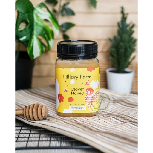 Image of HILLARY FARM CLOVER HONEY 500GR