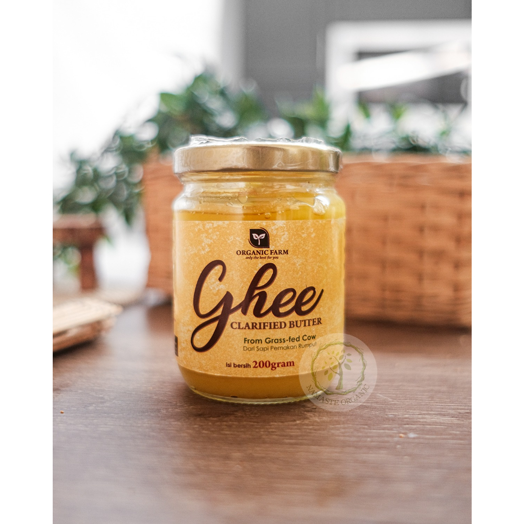 ORGANIC FARM GHEE - ORGANIC AND GRASS-FED CLARIFIED BUTTER 200GR