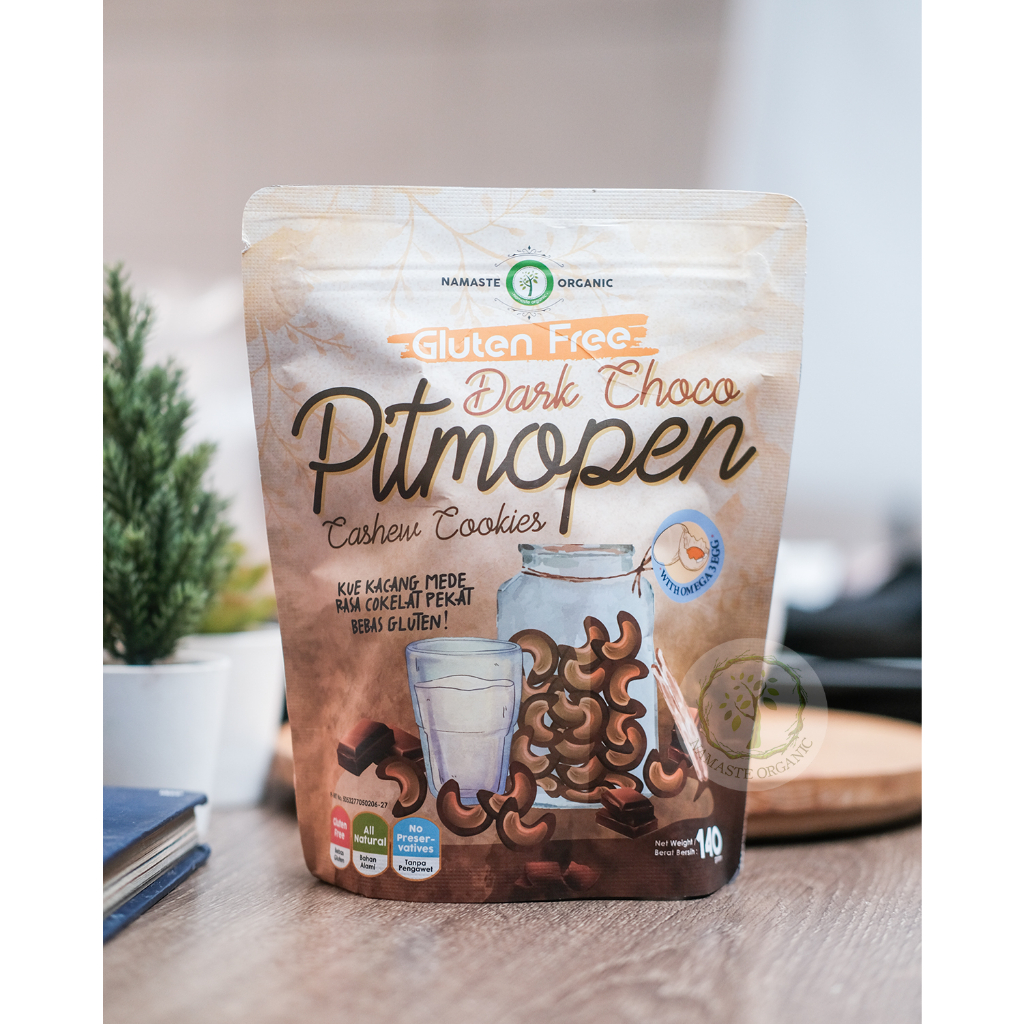 GLUTEN FREE DARK CHOCO PITMOPEN CASHEW COOKIES 140GR
