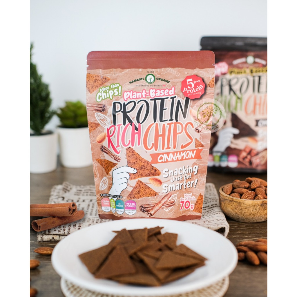PROTEIN RICH CHIPS - VEGAN CINNAMON 70GR