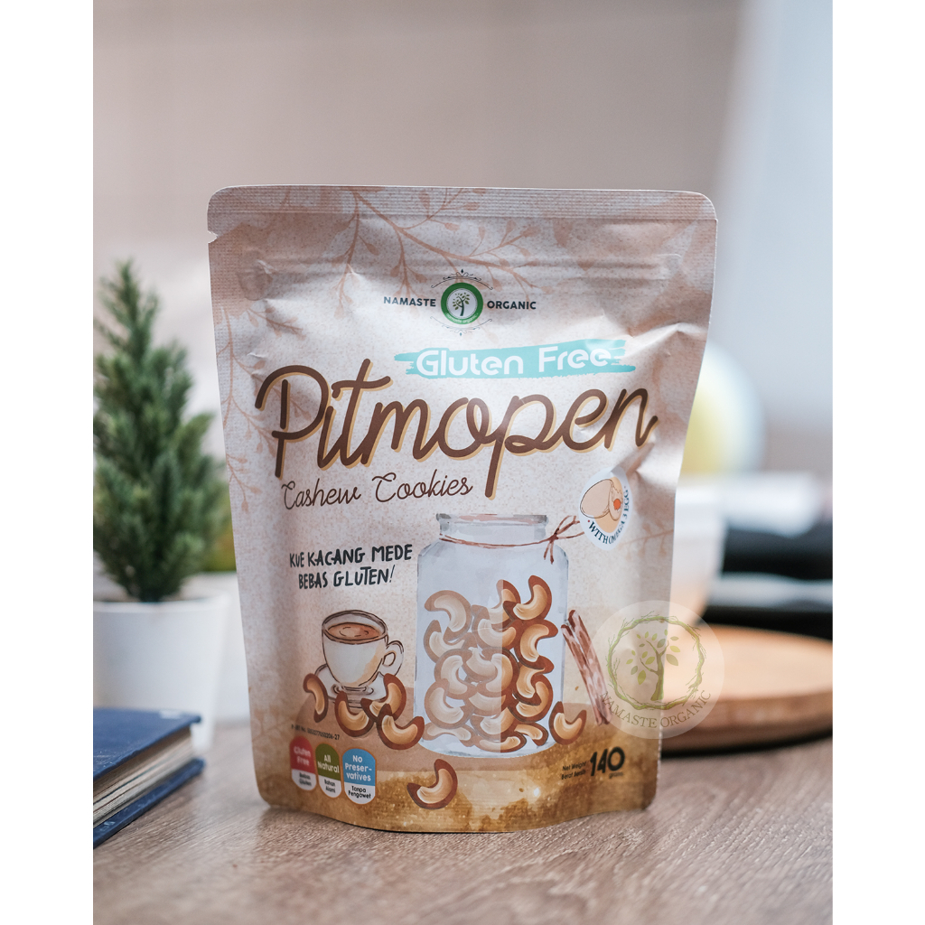 GLUTEN FREE PITMOPEN CASHEW COOKIES - KUE KACANG MEDE 140GR