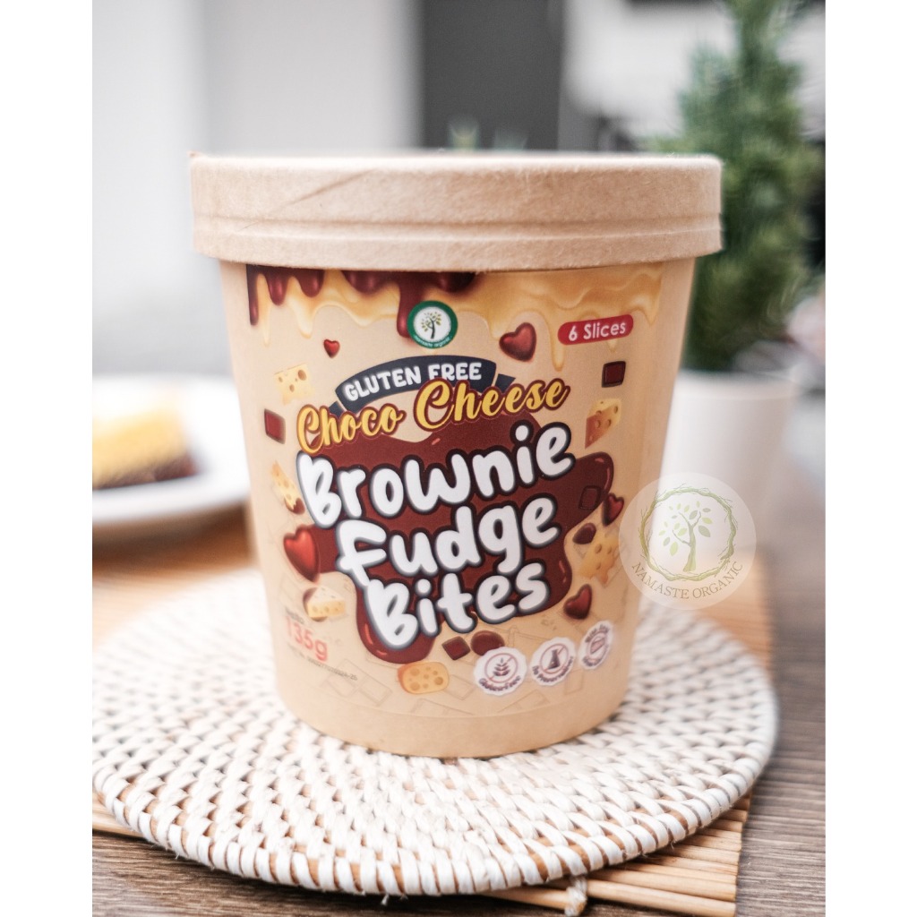 CHOCO CHEESE BROWNIE FUDGE BITES GLUTEN FREE 135GR - ISI 6 SLICES