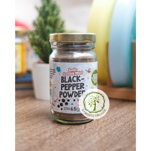 Image of BUMBU AROMATIK MPASI BLACK PEPPER POWDER - BUBUK LADA HITAM 65GR