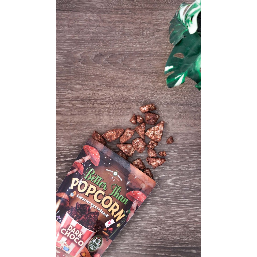 BETTER THAN POPCORN - CRISPY BUCKWHEAT WITH DARK CHOCO 50GR