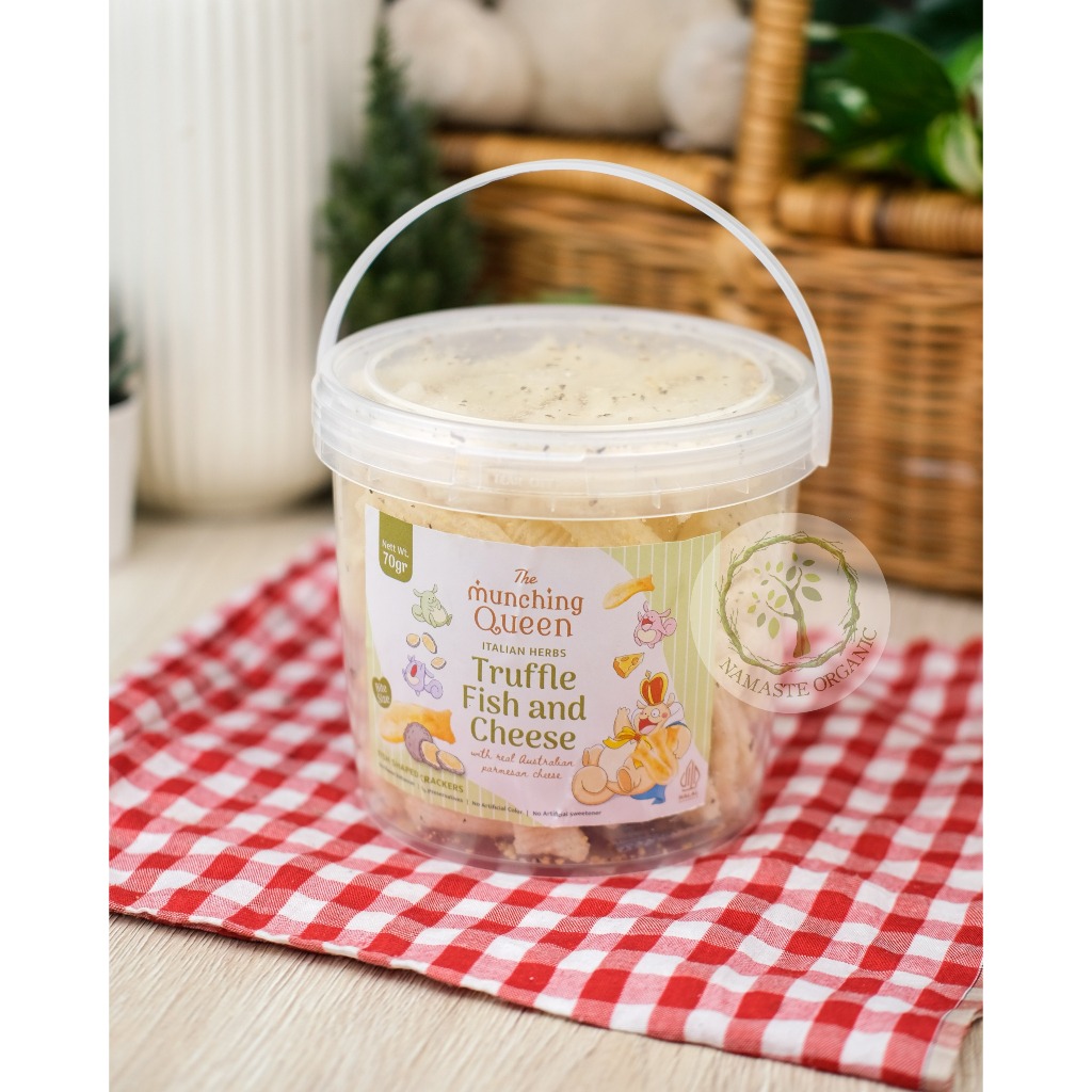 MUNCHING QUEEN - TRUFFLE FISH AND CHEESE WITH ITALIAN HERBS 70GR