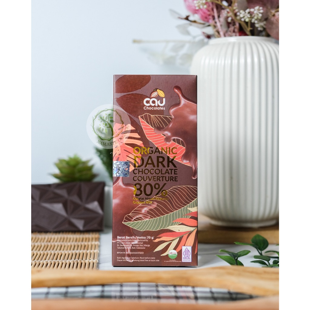 CAU CHOCOLATES - ORGANIC DARK CHOCOLATE 80 PERSEN 70GR