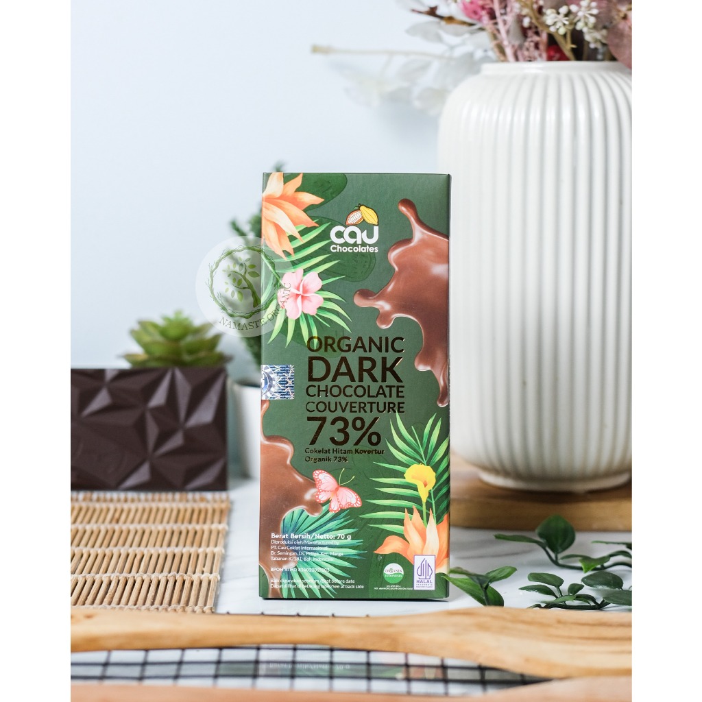 CAU CHOCOLATES - ORGANIC DARK CHOCOLATE 73 PERSEN 70GR