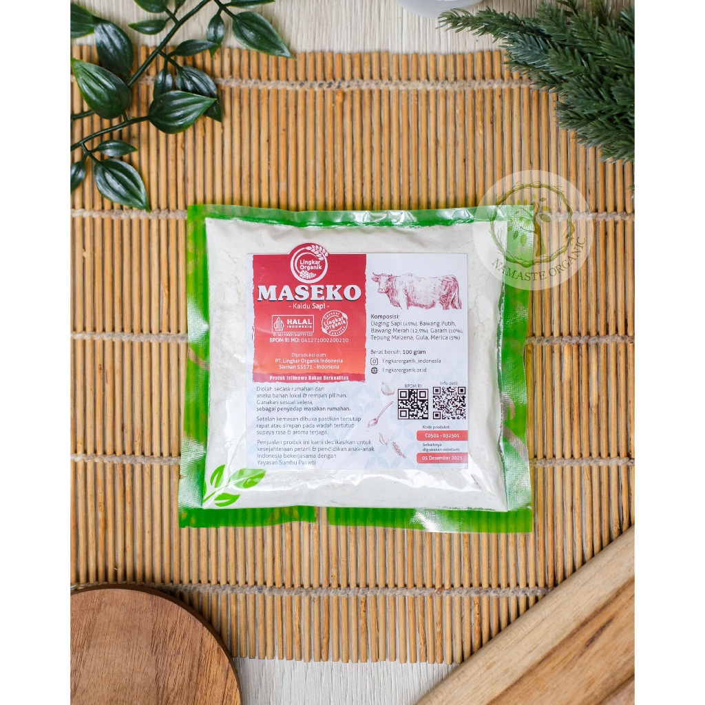 LINGKAR ORGANIK - MASEKO KALDU SAPI PLASTIK 100GR