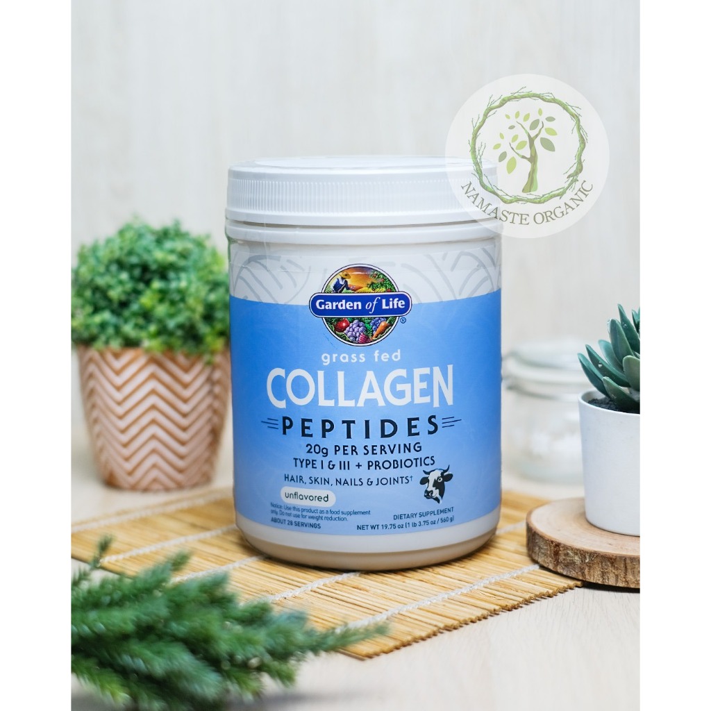 GARDEN OF LIFE - GRASS FED COLLAGEN PEPTIDES UNFLAVORED 560GR