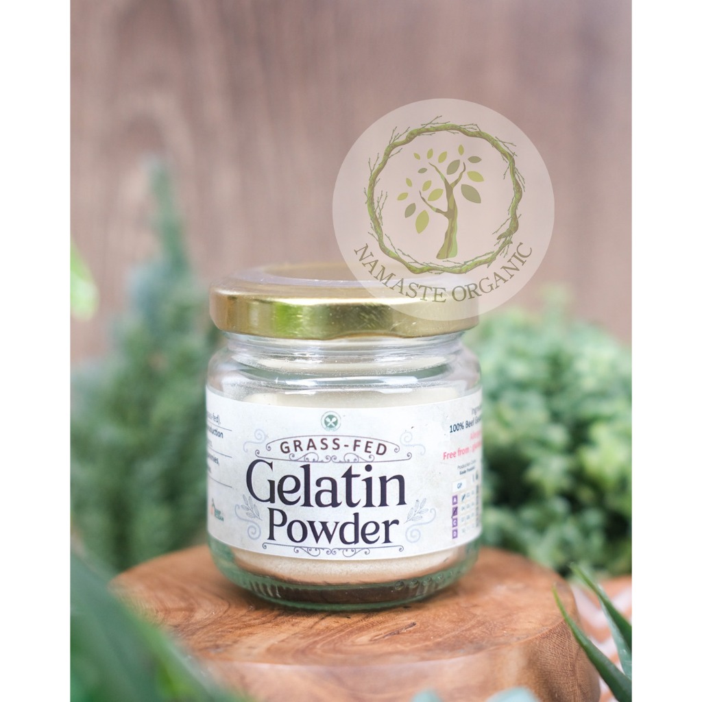 GRASS FED BEEF GELATIN THICKENING PROTEIN POWDER - BUBUK GELATIN SAPI 100 PERSEN GRASSFED 45GR