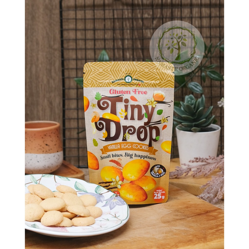 GLUTEN FREE TINY DROP - VANILLA EGG COOKIES 25GR