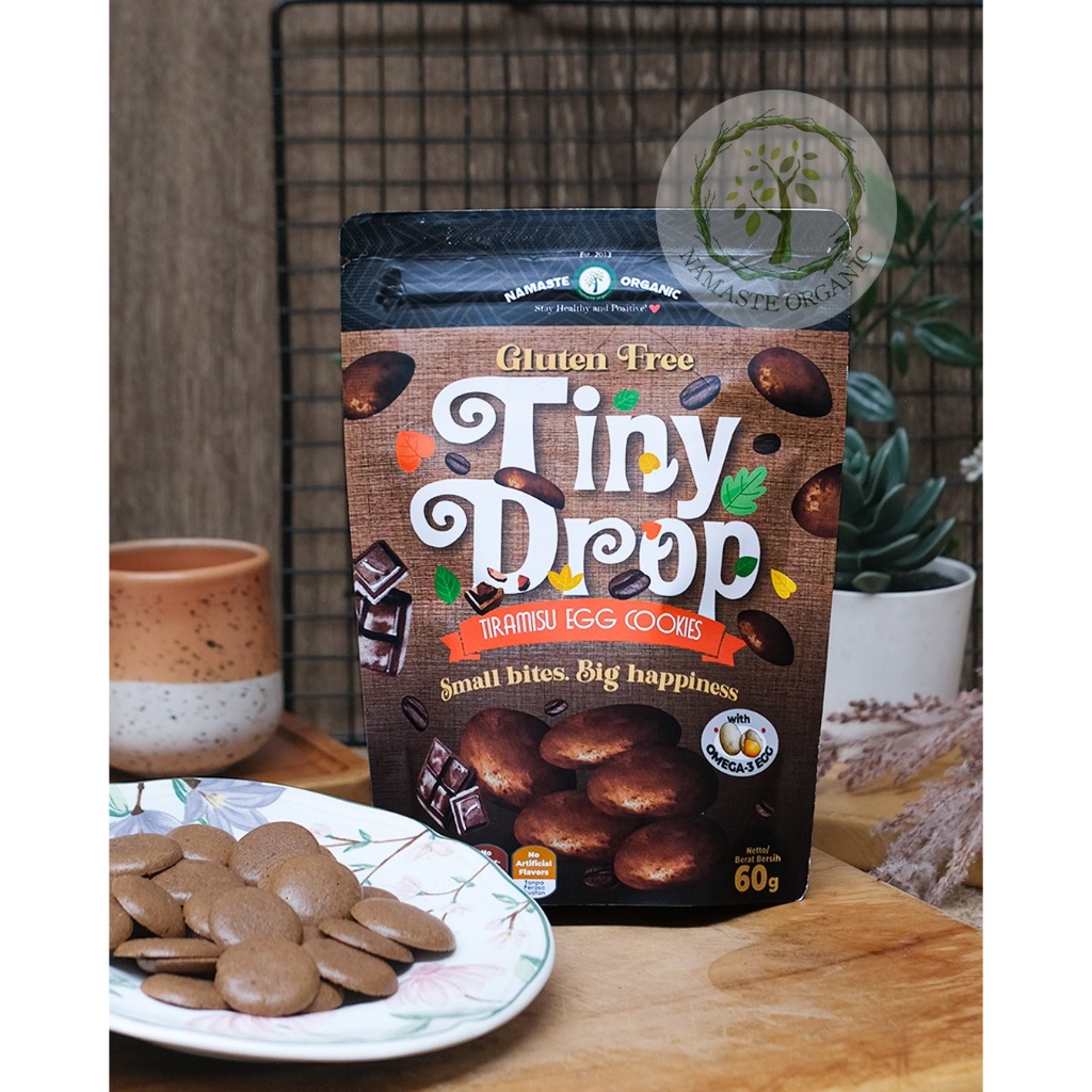 GLUTEN FREE TINY DROP - TIRAMISU EGG COOKIES 60GR