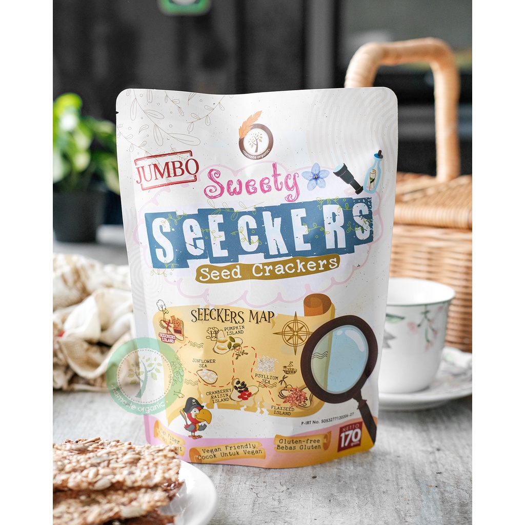 JUMBO SEECKERS SEED CRACKERS - SWEETY 170GR