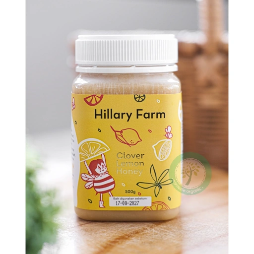 Image of HILLARY FARM CLOVER LEMON HONEY 500GR