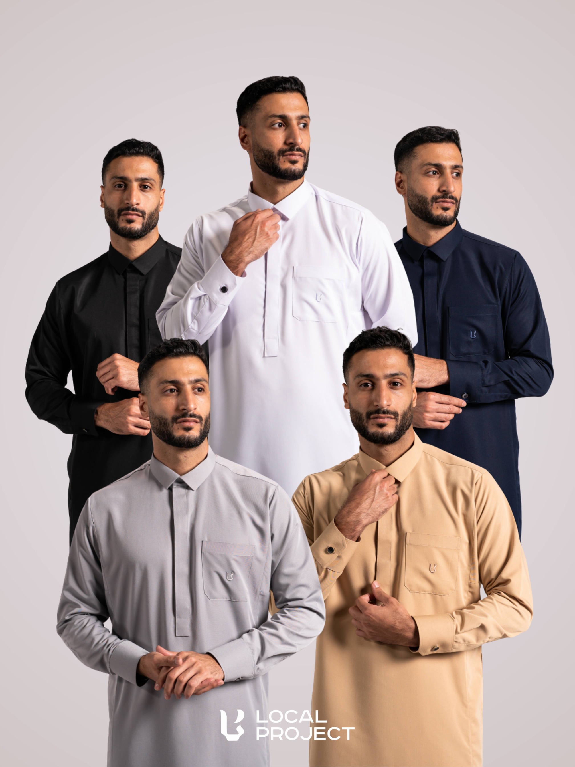 Local Project | Qatari Series — Thobe Pria Slim Fit Premium Polyester