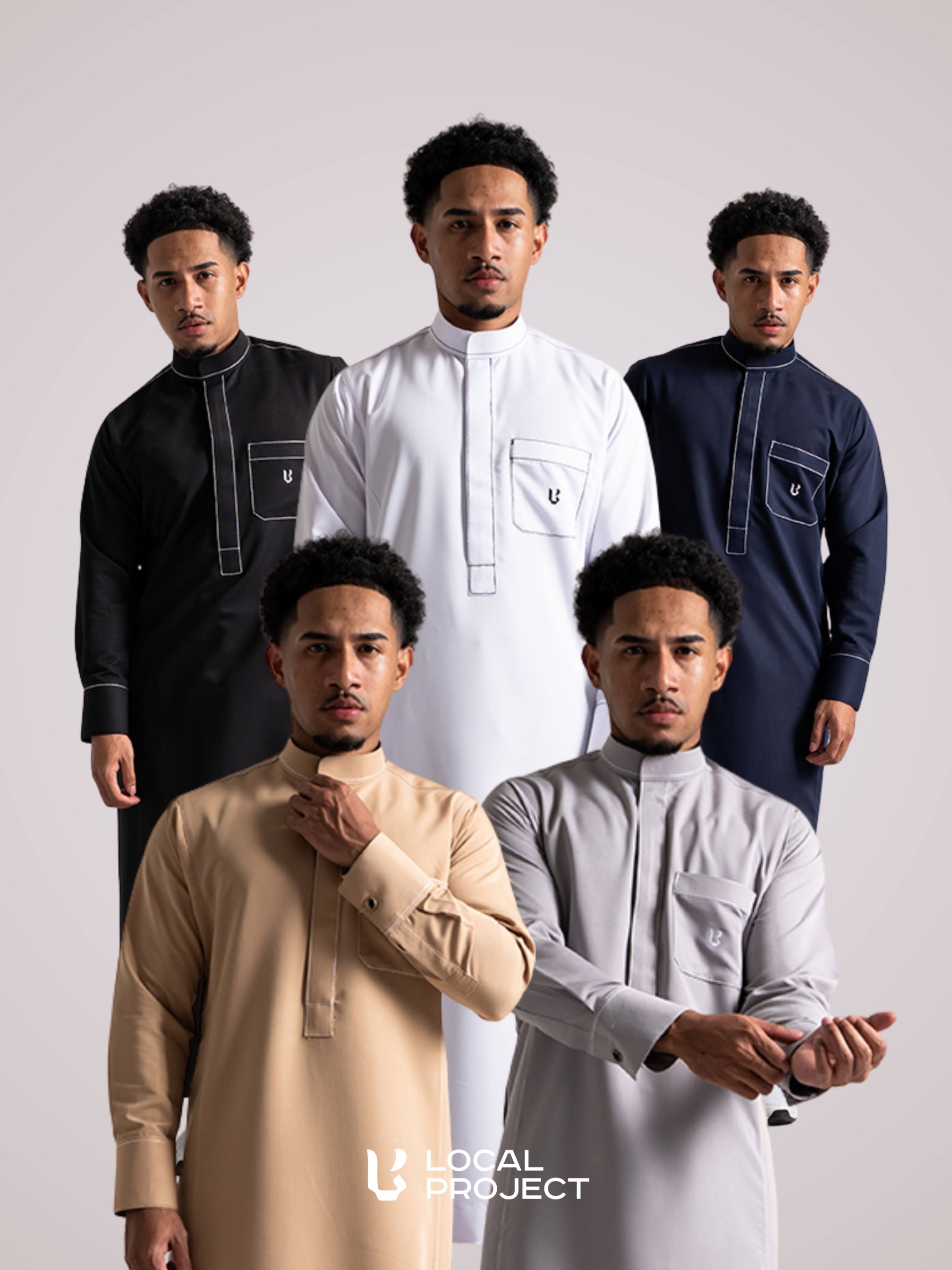 Local Project | Utsman Series — Thobe Pria Slim Fit Premium Polyester