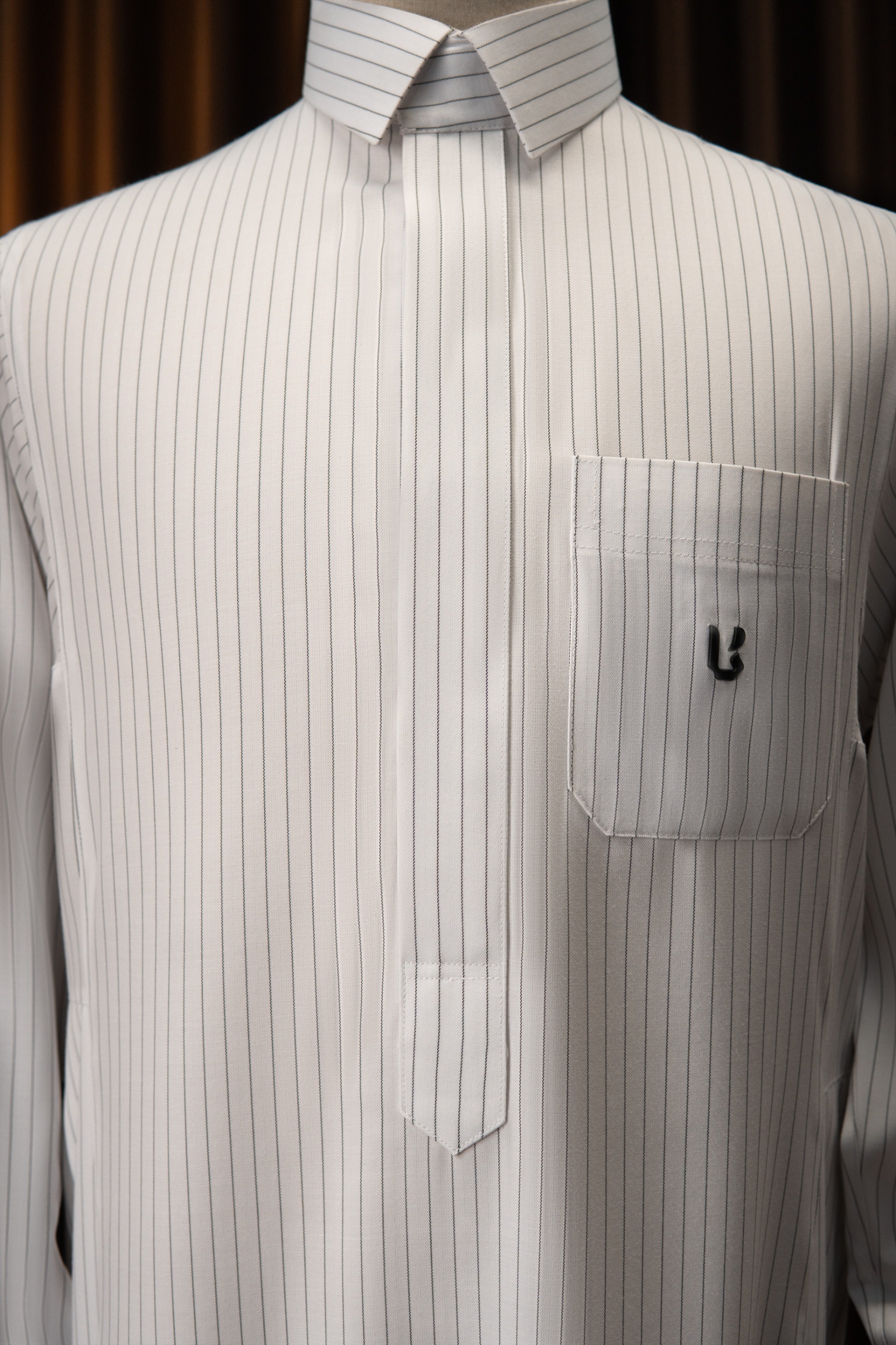 Local Project | Ather Series — Thobe Pria Slim Fit Premium Teteron Rayon Garis Vertikal