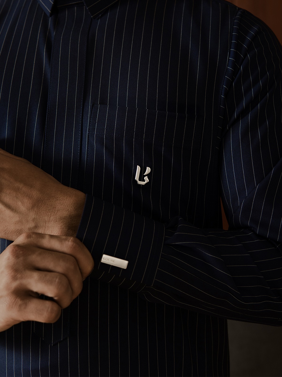 Local Project | Ather Series — Thobe Pria Slim Fit Premium Teteron Rayon Garis Vertikal