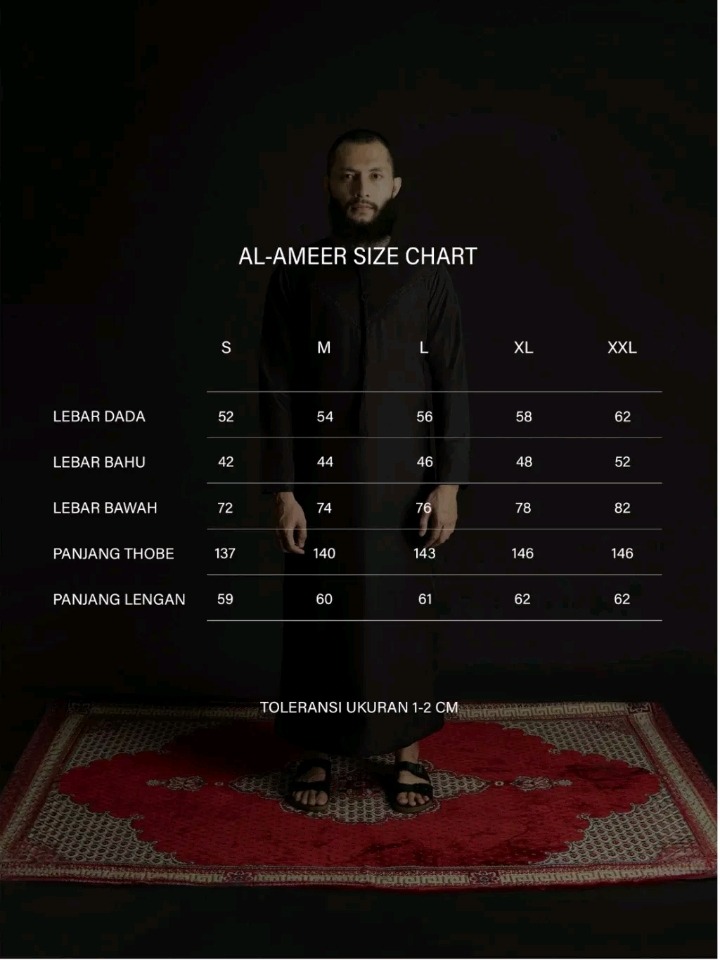 Local Project | Al-Ameer Series — Thobe Pria Slim Fit Premium Polyester Serat Twill