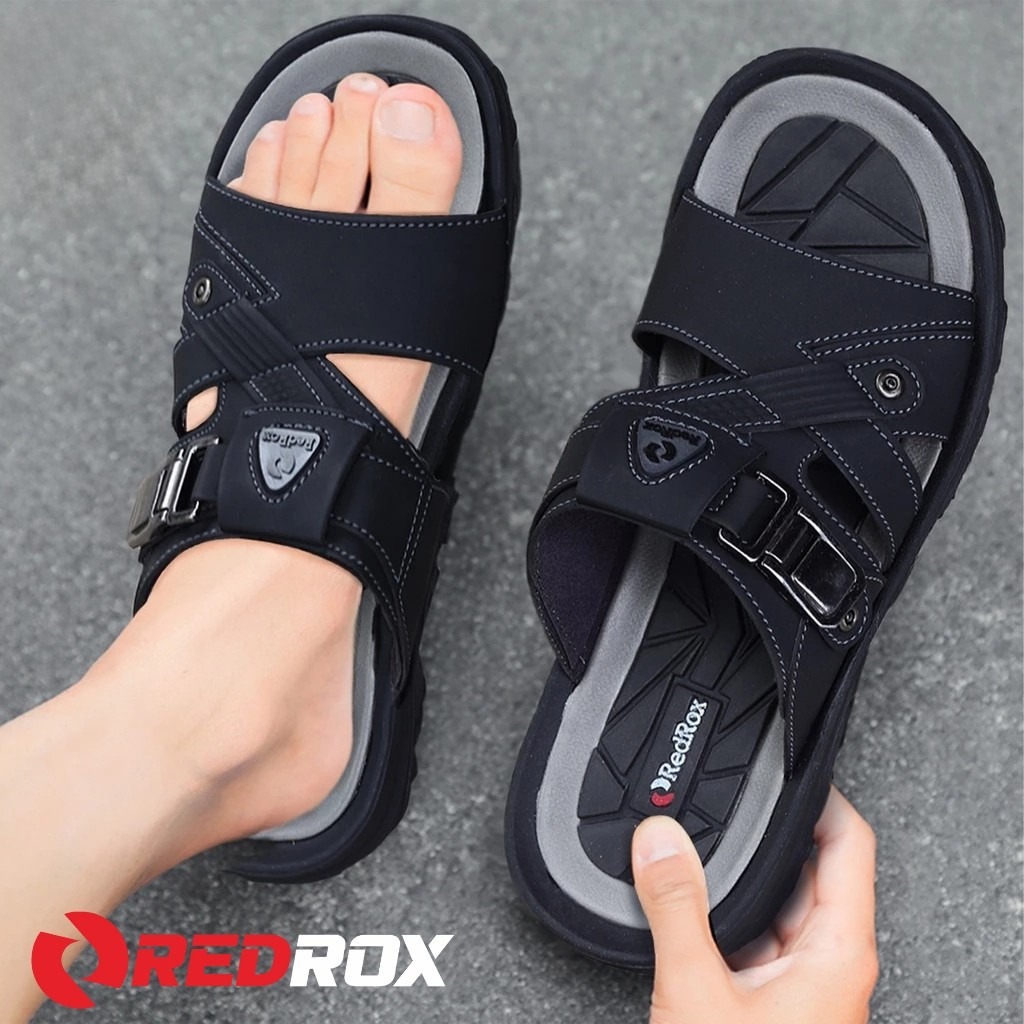 VORT 02 Sandal Pria Slop Kulit Terbaru GREEKS SLIDER