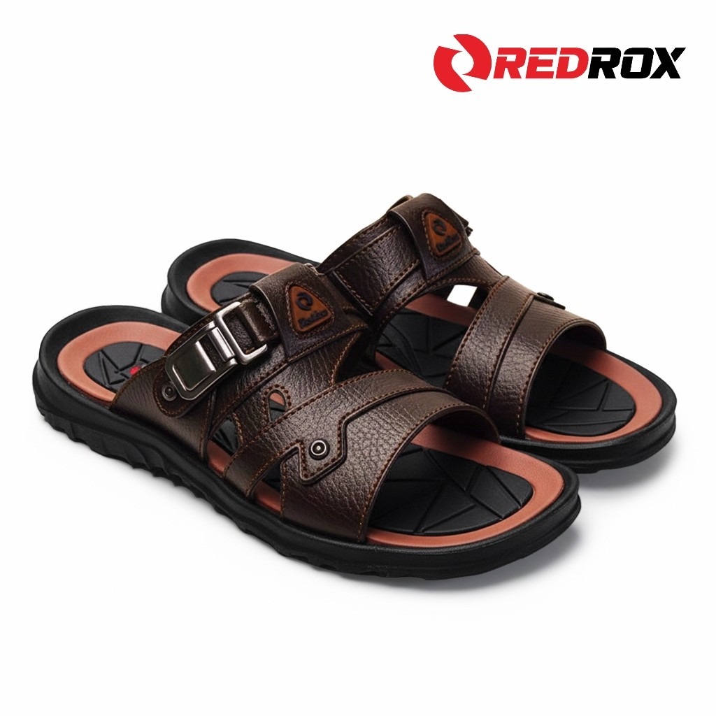VOXT 04 Sandal Kulit Slipper Pria Selop Classic