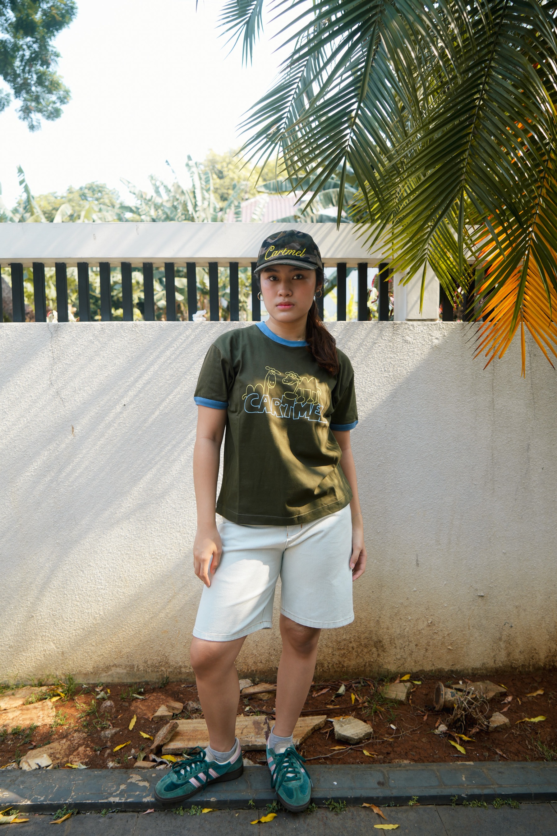 Lazy Cami Tee Army