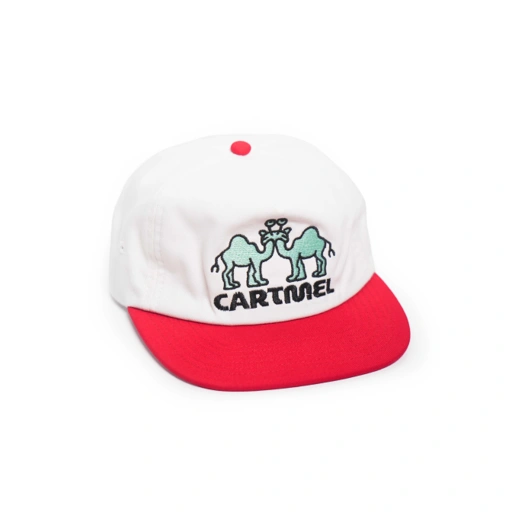 Pareidolia Cap White Red