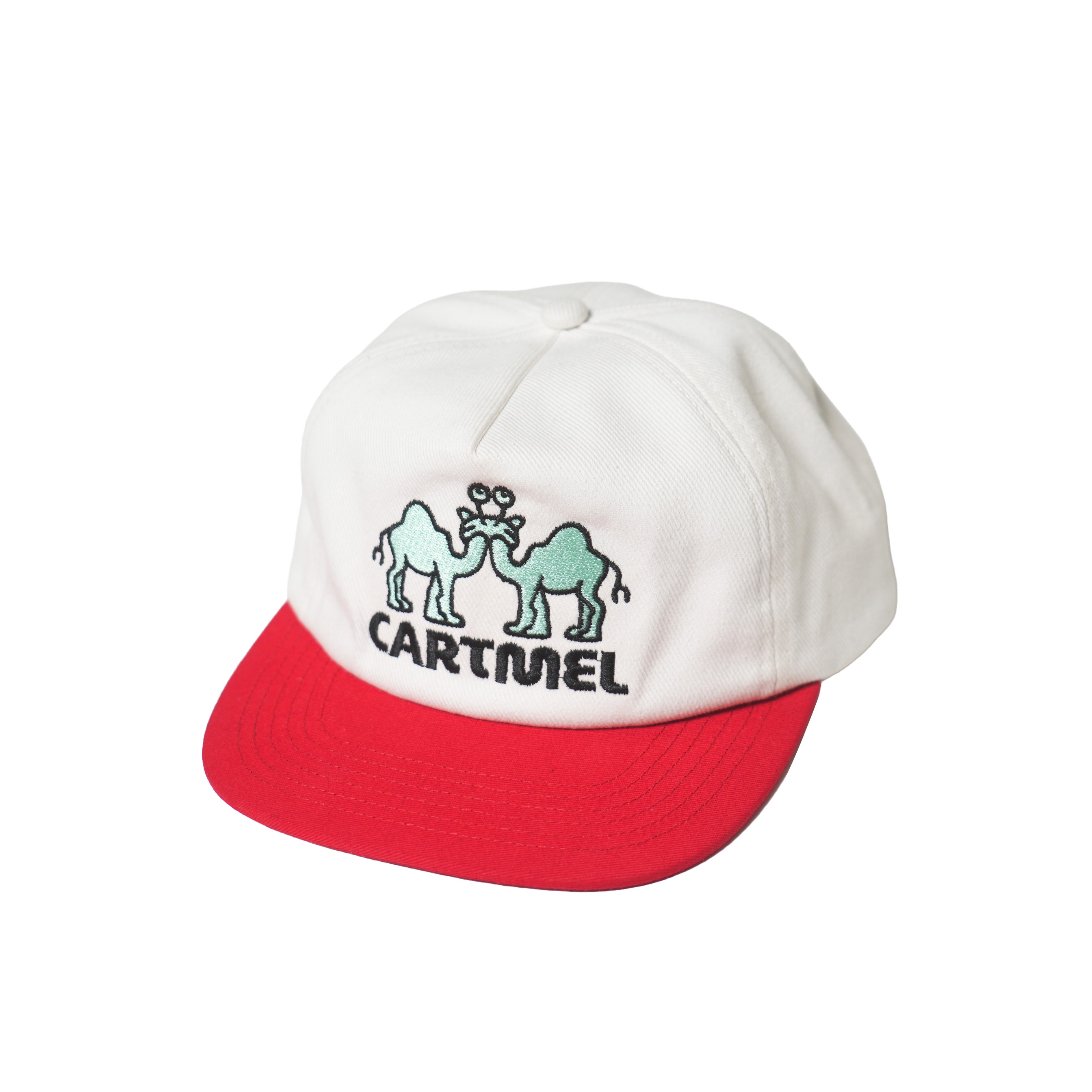 Pareidolia Cap White Red