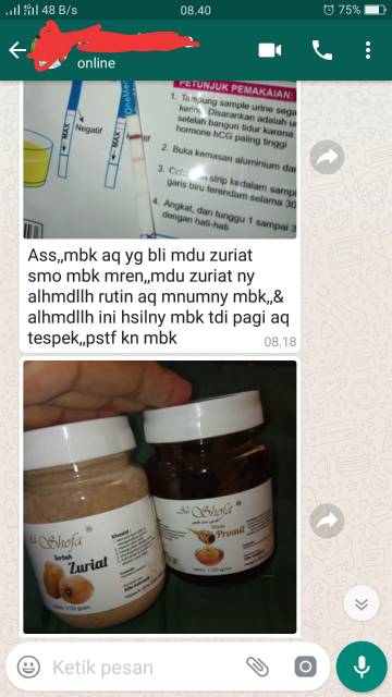 Paket Promil serbuk zuriat Al Shofa Dan Madu Promil Al Shofa