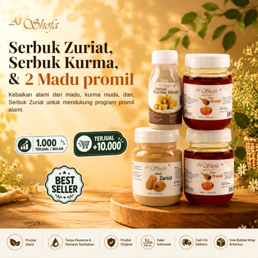 Paket Promil Lengkap Al Shofa Free Kardus Free Bubble dan Tespek
