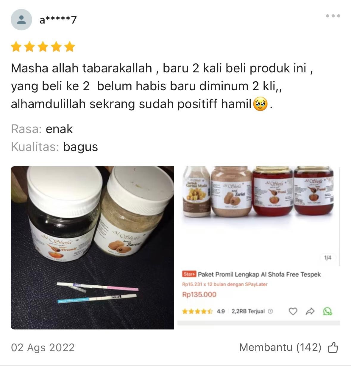 Paket Promil Lengkap Al Shofa Free Kardus Free Bubble dan Tespek