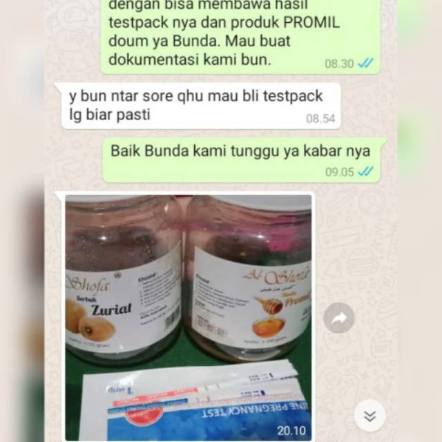Paket Promil serbuk zuriat Al Shofa Dan Madu Promil Al Shofa