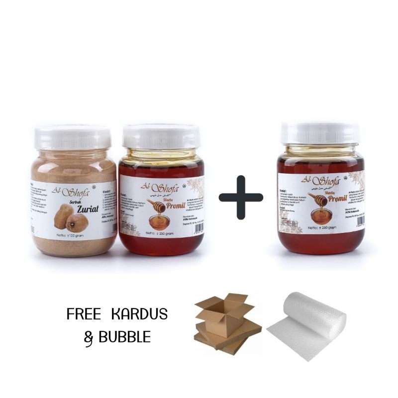 Serbuk Zuriat Dan 2 Madu Promil Al Shofa Free Kardus
