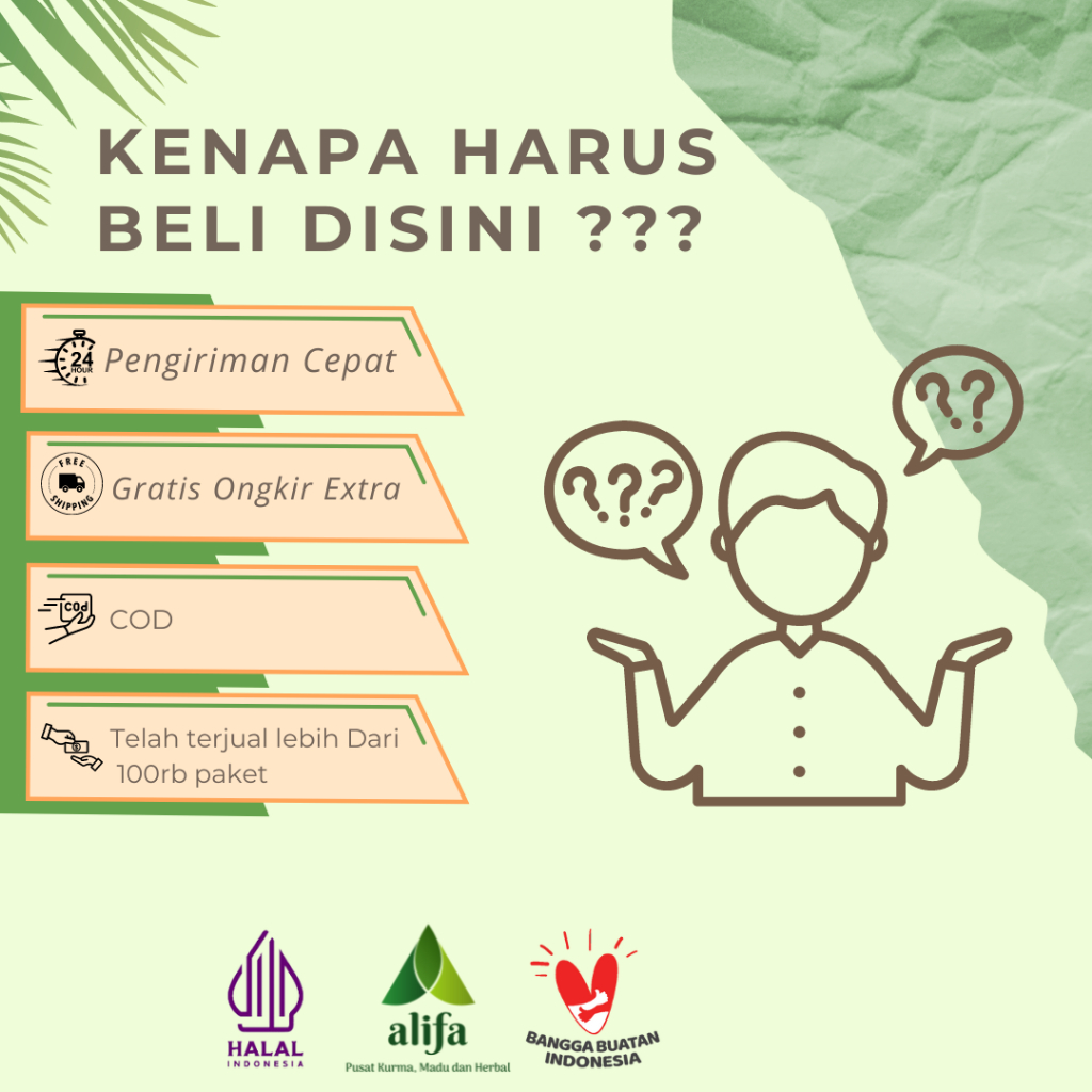 Paket Promil Serbuk Zuriat Al Shofa & Madu Promil Al Shofa Free Kardus dan bubble