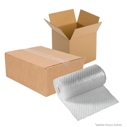 Image of Kardus dan Bubble (Packing Tambahan)