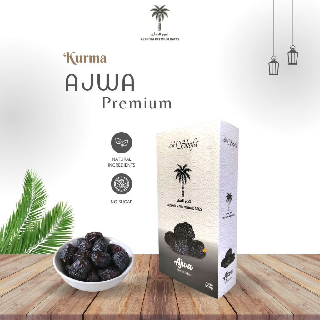 Kurma Ajwa Premium Al Shofa 500 gr