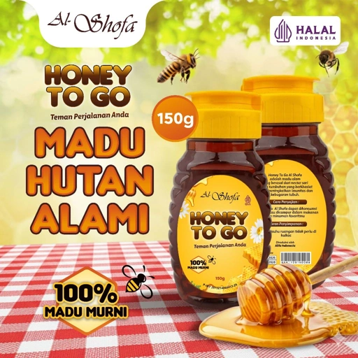 Image of Al Shofa Honey To Go 150g – Madu Hutan Alami 100% Madu Murni | Madu Asli Kemasan Praktis