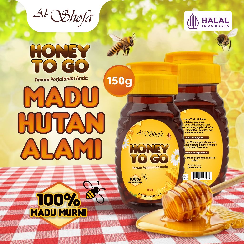 PAKET BUNDLING SEHAT – Muesli Al Shofa 500gr + Honey To Go 150gr | Sarapan Sehat Praktis | No Preservatives